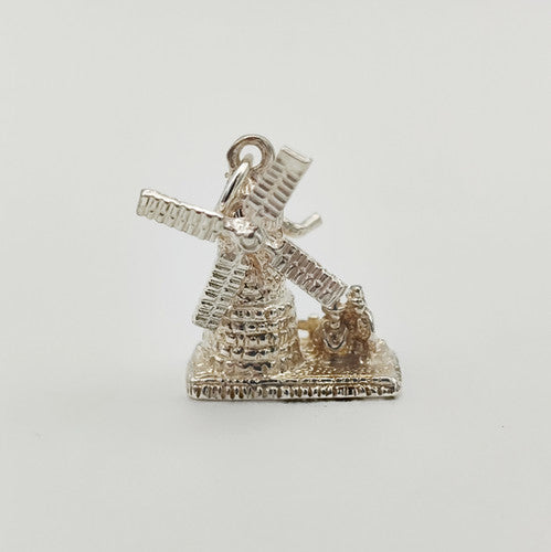 Vintage 925 Sterling Silver Windmill Charm CA18-96