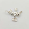 Vintage 925 Sterling Silver Love Bird Charm CA18-100