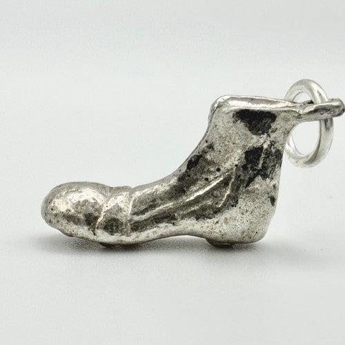 Vintage 925 Sterling Silver Football Boot Charm CA24-28