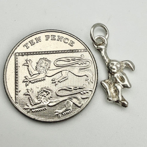 Vintage 925 Sterling Silver Monkey Charm CA22-76