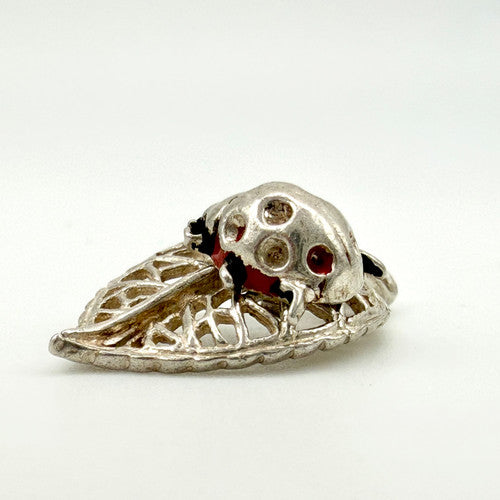Vintage 925 Sterling Silver NUVO Ladybird Charm CA28-20