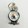 Vintage 925 Sterling Silver Owl Charm CA25-69