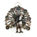 Vintage 925 Sterling Silver Peacock Charm CA26-31