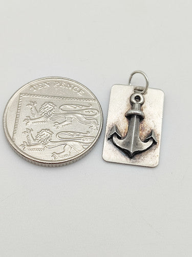 Vintage 925 Sterling Silver Anchor Charm CA18-7