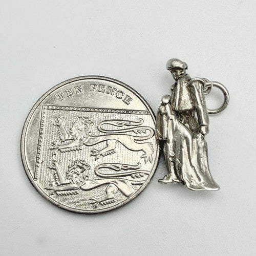 Vintage 925 Sterling Silver Matador Charm CA22-1