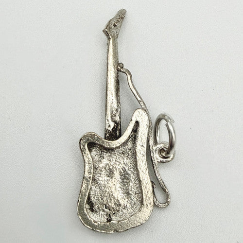 Vintage 925 Sterling Silver Guitar Charm CA24-65