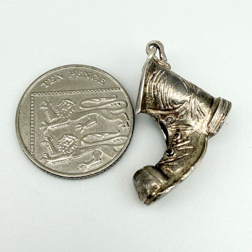 Vintage 925 Sterling Silver Old Boot Charm CA28-44