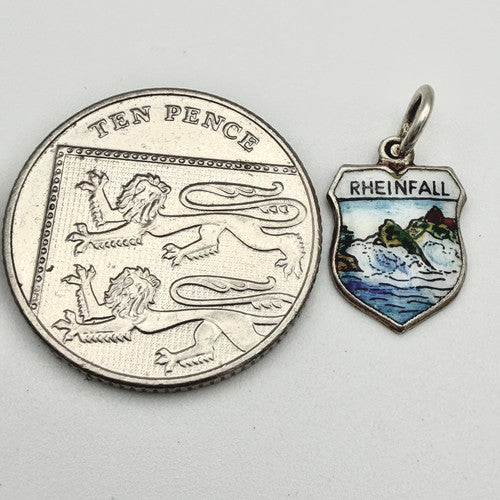 Vintage 800 Silver Rheinfall Travel Charm CA21-27