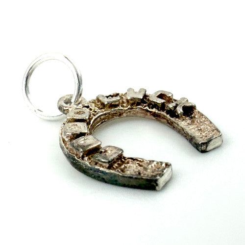 Vintage 925 Sterling Silver Good Luck Horseshoe Charm CA27-52