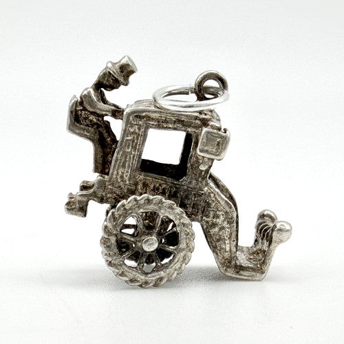 Vintage 925 Sterling Silver Carriage Charm CA29-15