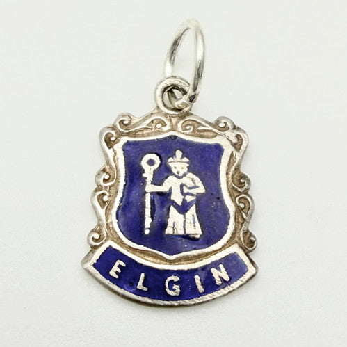 Vintage 925 Sterling Silver Elgin Travel Charm CA20-23