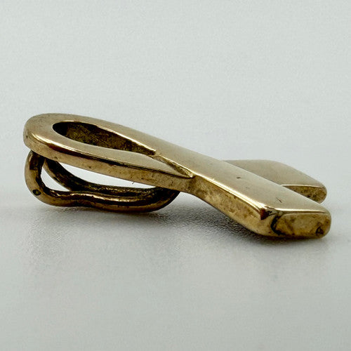Vintage 9ct Yellow Gold Bow Slider Pendant PG17