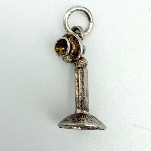 Vintage 925 Sterling Silver Telephone Charm CA28-10