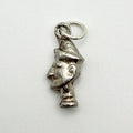 Vintage 925 Sterling Silver Jester Charm CA19-53