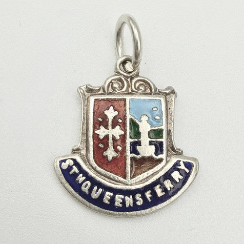 Vintage 925 Sterling Silver St Queens Ferry Travel Charm CA24-3