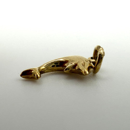 Vintage 9ct Yellow Gold Dolphin Charm PG39