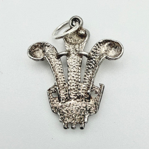 Vintage 925 Sterling Silver Prince Of Wales Charm CA21-32