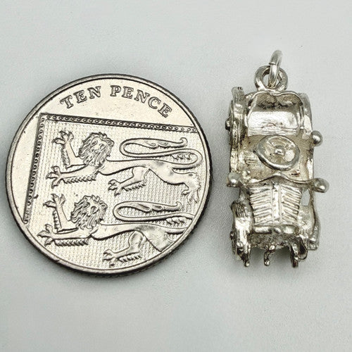 Vintage 925 Sterling Silver Car Charm CA24-24