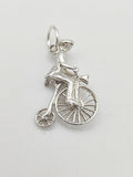 Vintage 925 Sterling Silver Penny-Farthing Charm CA17-40