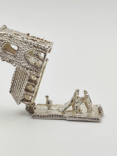 Vintage 925 Sterling Silver Church Charm CA14-19