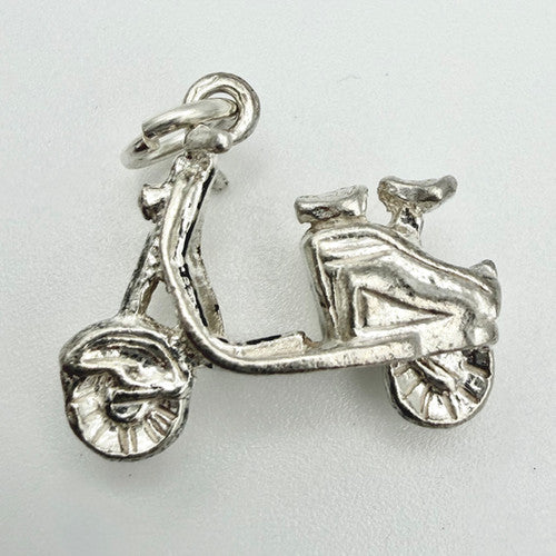 Vintage 925 Sterling Silver Scooter Charm CA24-14