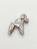 Vintage 925 Sterling Silver Poodle Dog Charm CA15-5