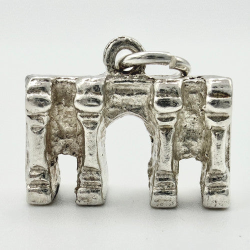 Vintage 925 Sterling Silver Marble Arch Charm CA22-83