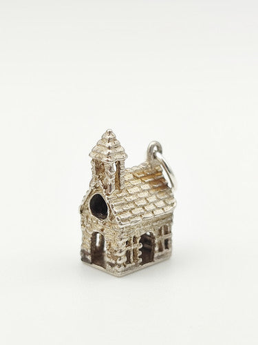 Vintage 925 Sterling Silver Church Charm CA15-52