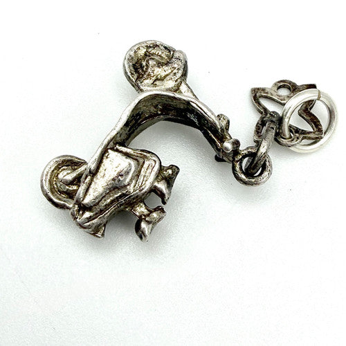 Vintage 925 Sterling Silver Moped Scooter Charm CA26-17