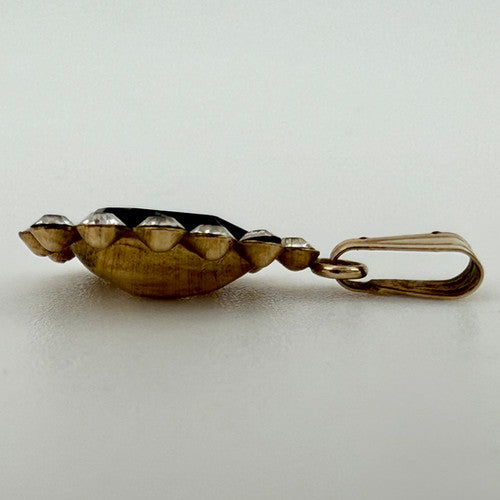 Vintage 9ct Yellow Gold CZ Pendant PG19