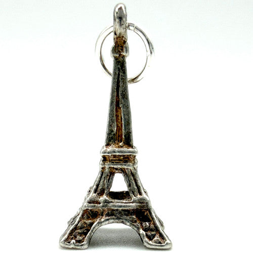 Vintage 925 Sterling Silver Eiffel Tower Charm CA27-43
