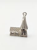 Vintage 925 Sterling Silver Church Charm CA16-66