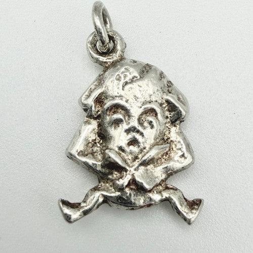 Vintage 925 Sterling Silver Humpty Dumpty Charm CA23-35