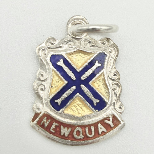 Vintage 925 Sterling Silver Newquay Travel Charm CA24-78