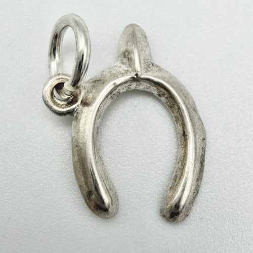 Vintage 925 Sterling Silver Wishbone Charm CA24-52