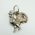 Vintage 925 Sterling Silver Rooster Charm CA19-70