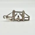 Vintage 925 Sterling Silver Tower Bridge Charm CA19-31