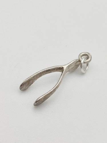 Vintage 925 Sterling Silver Wishbone Charm CA8-12