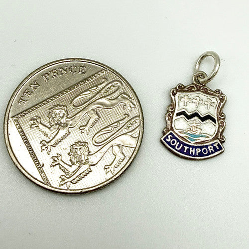 Vintage 925 Sterling Silver Southport Travel Charm CA26-28