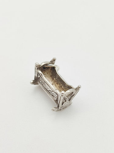 Vintage 925 Sterling Silver Cradle Charm CA17-73