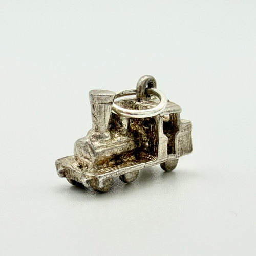 Vintage 925 Sterling Silver Train Charm CA19-82