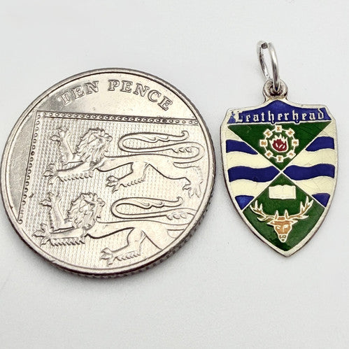 Vintage 925 Sterling Silver Leatherhead Travel Charm CA20-29