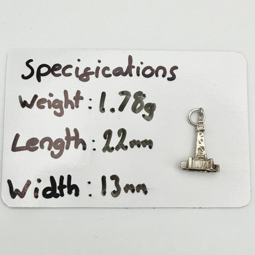 Vintage 925 Sterling Silver Blackpool Tower Charm CA24-63