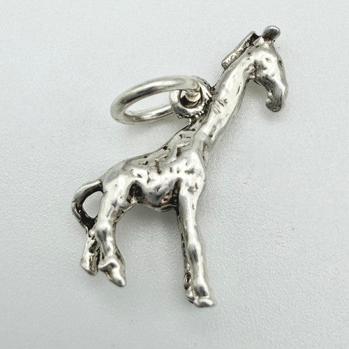 Vintage 925 Sterling Silver Giraffe Charm CA22-39