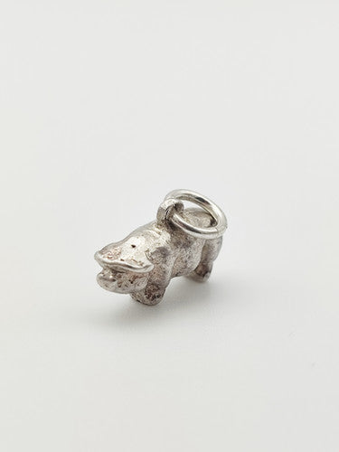 Vintage 925 Sterling Silver Pig Charm CA13-66