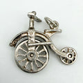 Vintage 925 Sterling Silver Penny Farthing Charm CA28-28