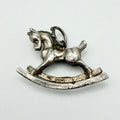 Vintage 925 Sterling Silver Rocking Horse Charm CA19-76
