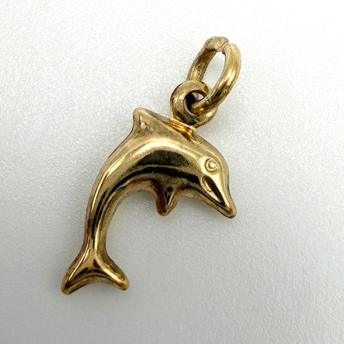 Vintage 9ct Yellow Gold Dolphin Charm PG39