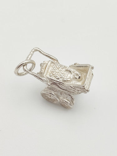 Vintage 925 Sterling Silver Pram Charm CA13-46