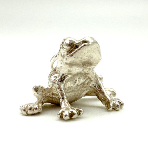 Vintage 925 Sterling Silver Frog Charm CA27-12